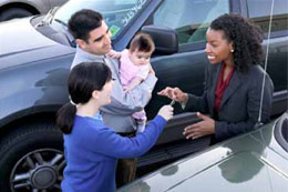 Family Receiving Car